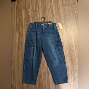 Sofia by Sofia Vergara Women's Blue Barrel Jeans size 14-NWT